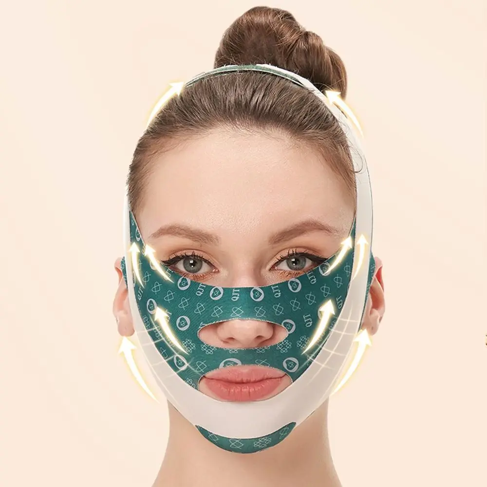 Maschera per il mento riduttore per il doppio mento V Line Shaping maschere per il viso cinturino dimagrante per il viso cintura per il sollevamento del viso maschera per il sonno per scolpire il viso