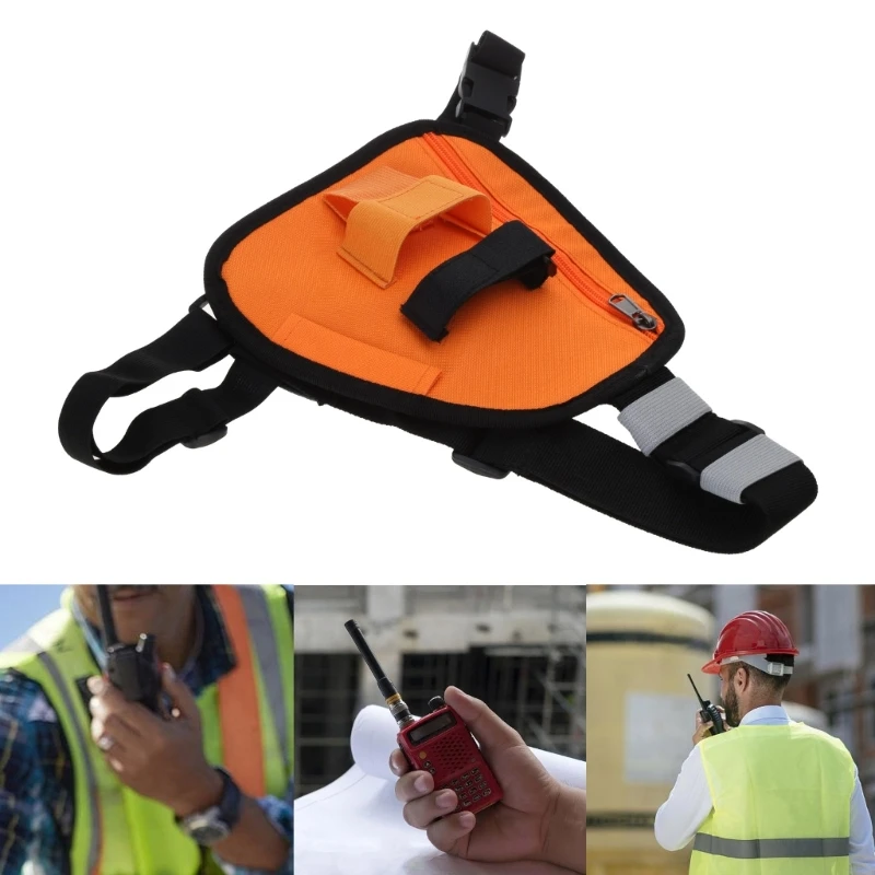 Voor Tweeweg Radio Walkie-Talkie Tactical-Vest Nylon Militaire Borst Uitrusten Holster Strap Met Verstelbare Schouder Stra