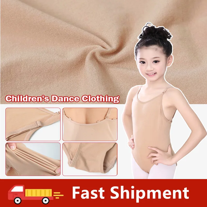 

Children's Suspender Underwear Adult Ballet Performance Costumesgirls Nude Leotards One-piece Dance Costumes Adjustable Straps