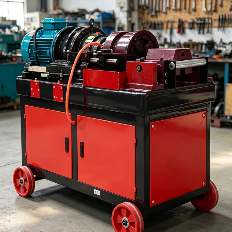 Heavy Duty Rebar Thread Rolling Machine, Automatic Steel Bar Threading Equipment for Construction Rebar Connection, Customizable