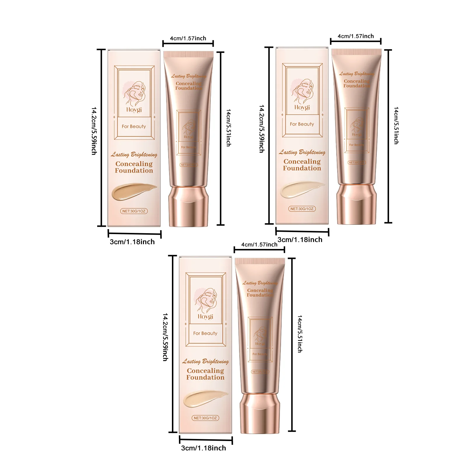 Concealer Foundation Moisturizing Lightweight Long-lasting Refreshing Hydrating Skincare Hide Pores Foundation Makeup All Day