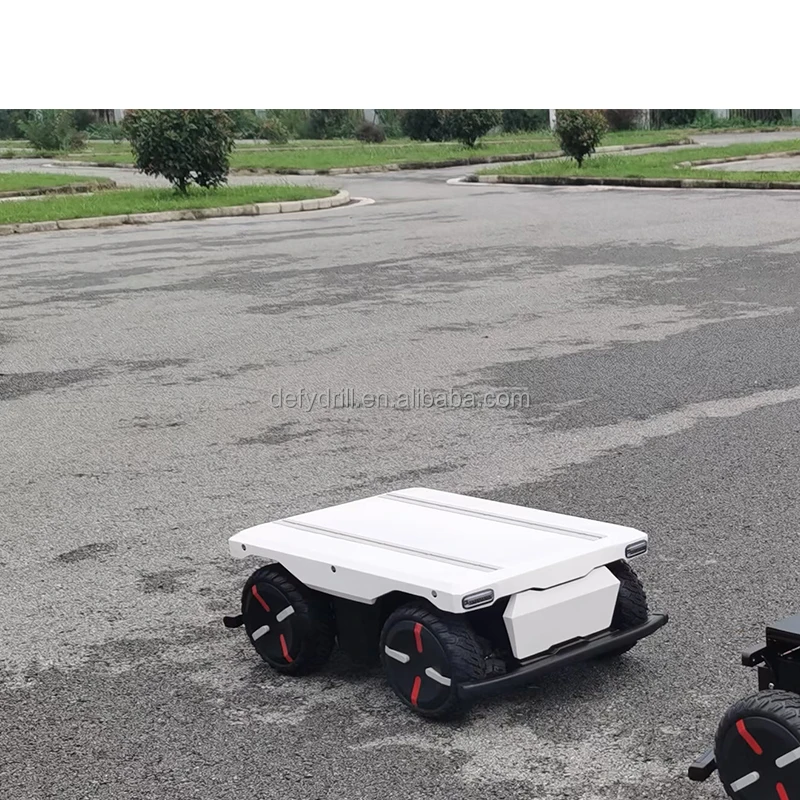 4D smart robot chassis automatic remote control walking for 25kg load with cylindrical square style UGV-8