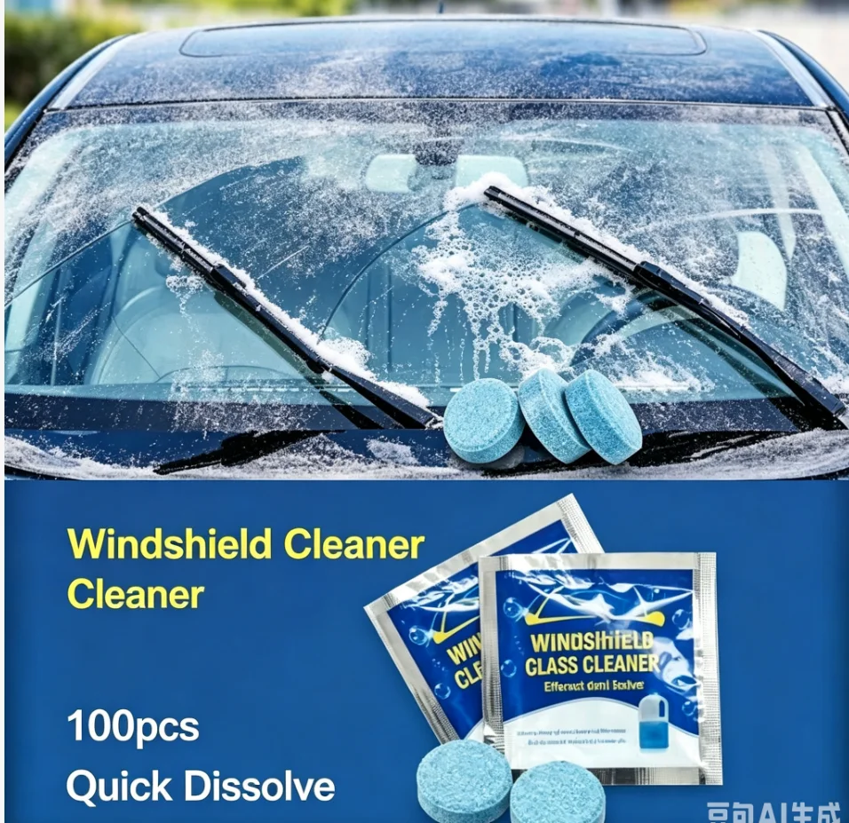 5pcs Solid Cleaner Car Windscreen Wiper Effervescent Tablets Glass Toilet Window Windshield Cleaning Car Accessories