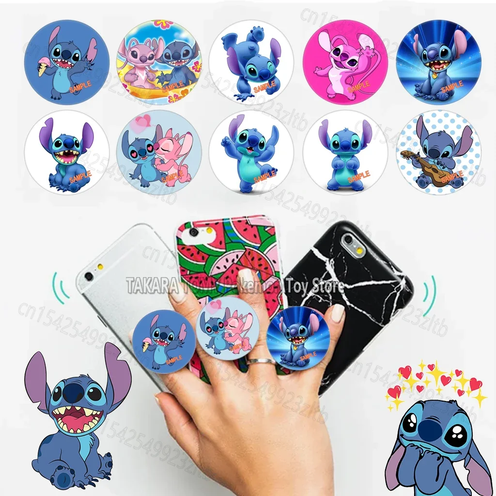 

Disney Stitch Mobile Holder Cartoon Lilo&Stitch Phone Case Accessories Folding Phone Stand Desktop Grip Tok Cellphone Bracket