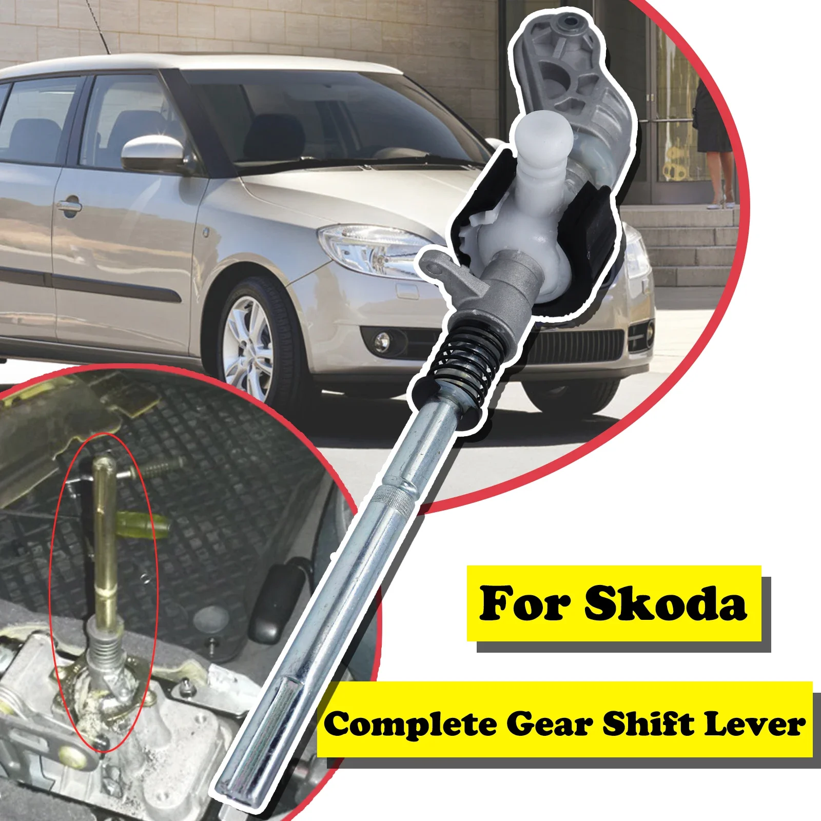 

Complete Gear Shifter Selector Lever Guide Bearing Shell Bushing For Skoda Manual Transmission Shifting Issue Fix Linkage End