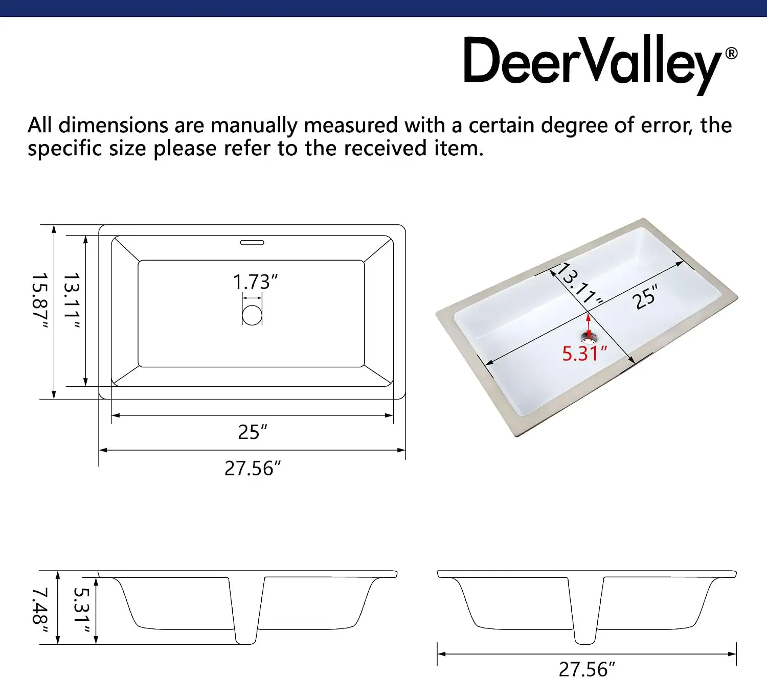 Undermount White 28