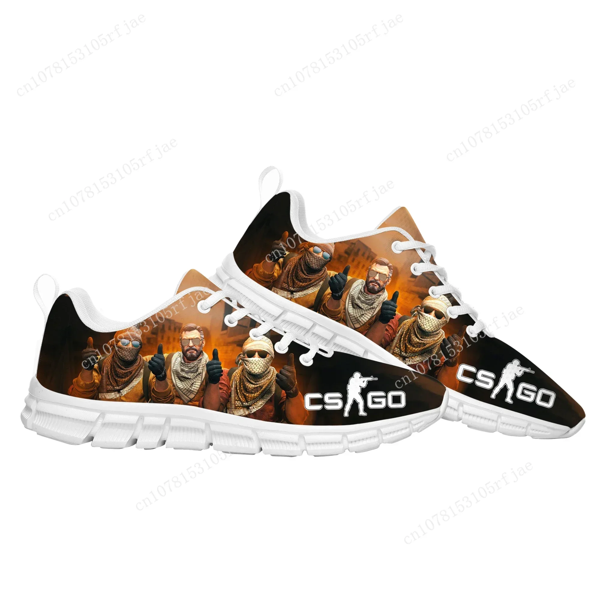 Cartoon Game Counter Strike Global Offensive Sports Shoes Men Women Sneaker Tailor Made Couple Built Shoes