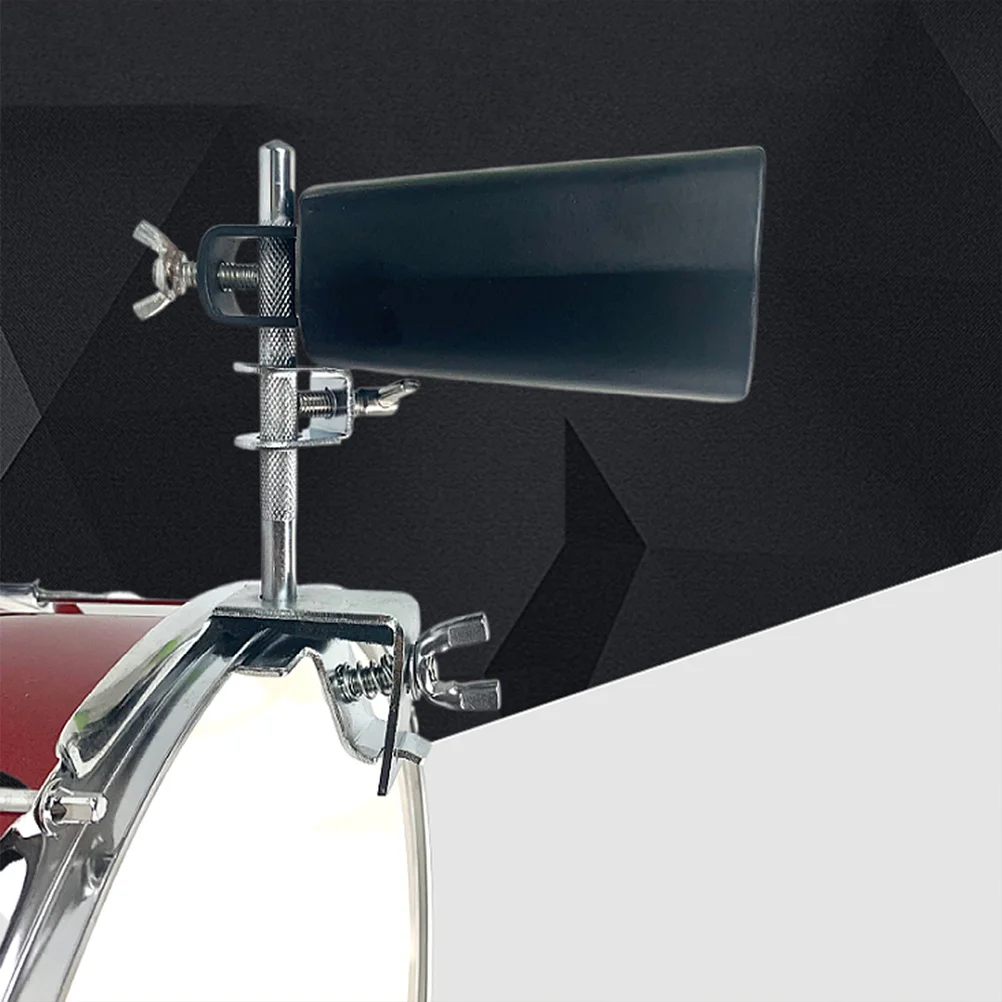

Wear-resistant Cowbell Drum Kit Accessory Hand Percussion Black Part Instrument Cowbells
