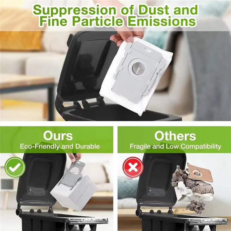 AT63-14PCS Dust Bag Fit For Irobot Roomba I1+ I3 I3+ I4 I4+ I6 I6+ I7 I7+ I8 I8+ S9 S9+ Robot Vacuum Cleaner Accessories