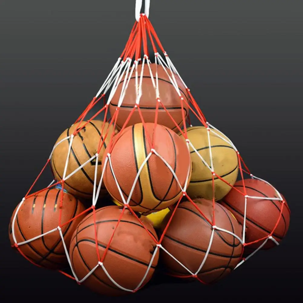 1Pc Football Net Bag Nylon Bold Storage Bag Single Ball Carry Portable Equipment Outdoor Sports Soccer Basketball Volleyball Bag