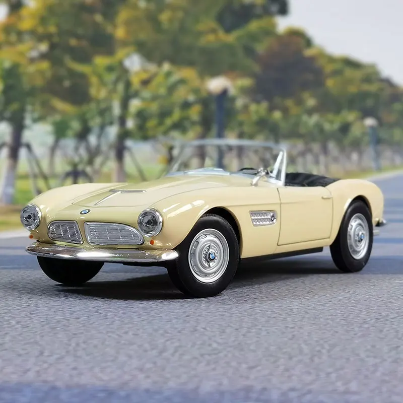 

WELLY 1:24 BMW 507 Sports Car Simulator Car Toy Model Car Diecast Alloy Metal Classic Toy Car For Childen Gift Collection B477