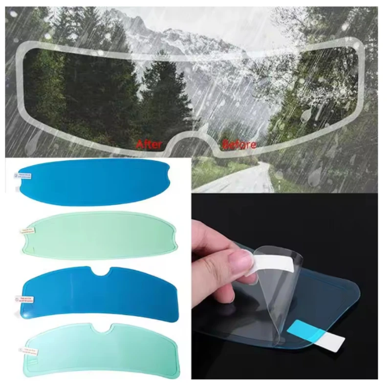 

Противотуманная накладная пленка для мотошлема, непромокаемая пленка для линз для мотоциклетного козырька, прозрачная противотуманная пленка, универсальные аксессуары для гонок на мотоциклах