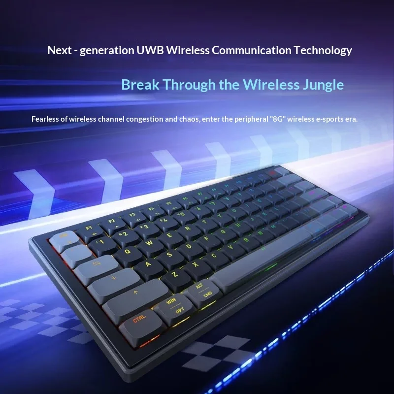 76 keys XTRFY K63W PRO Wireless 8K Gaming Keyboard Cherry MX Low Profile Switch With UWB Esports Mechanical Keyboard For CS2