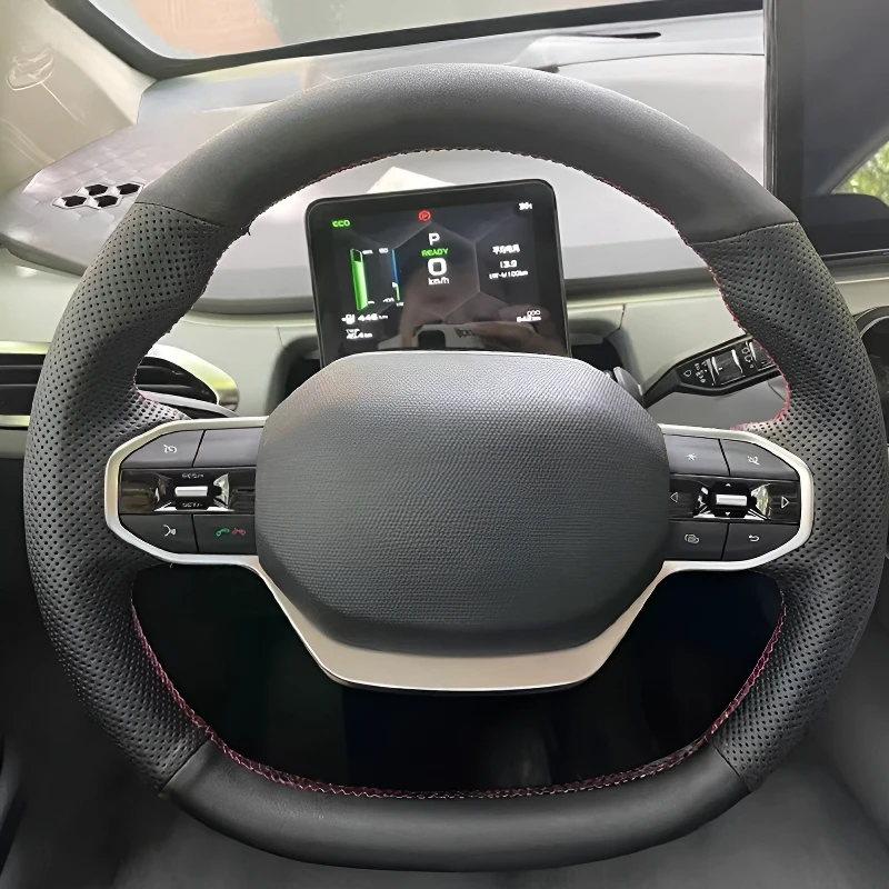 

Чехол на руль для Geely Geometry C 20-22, сшитый вручную, легкий и дышащий, с полным покрытием, модифицированный дизайн