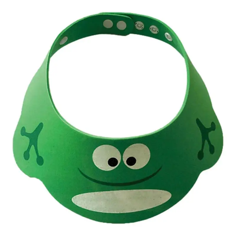 Cappello da doccia per bambini per lavare i capelli morbido regolabile per lavare la testa protezione per la visiera protezione per gli occhi cappello con visiera di sicurezza per