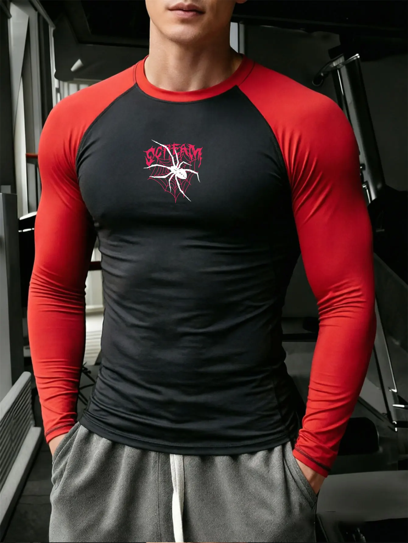 Men's Fitness T shirt Undershirt Gym Treadmill Training Jogging Tracksuit Top Men Running Breathable Quick Drying shirts
