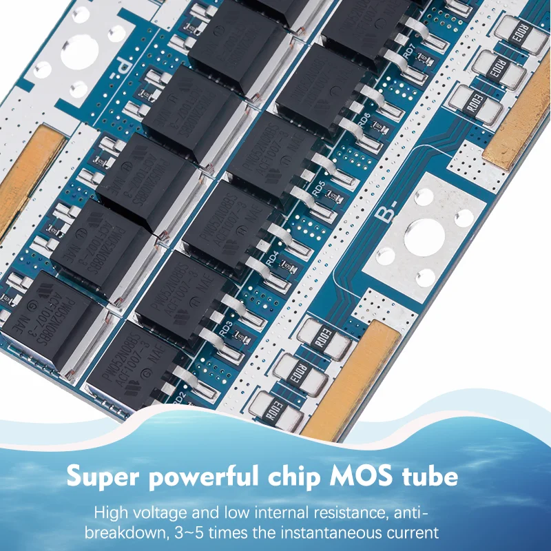 Bisida BMS 균형 온도 제어 18650, 3.7V 리튬 이온 배터리 팩용 공통 포트, 24V, 36V, 48V, 60V, 72V, 7S-20S