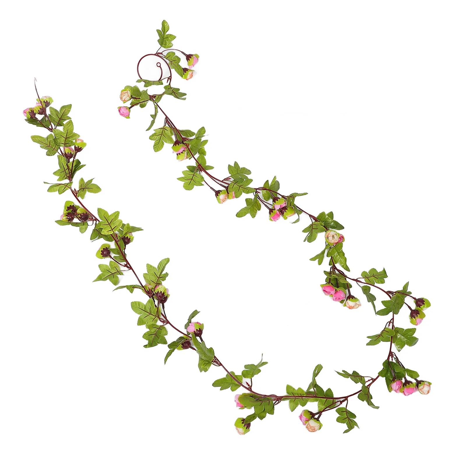 

Summer Simulated Rose Rattan Fake Flowers Plastic Artificial Roses Garlands