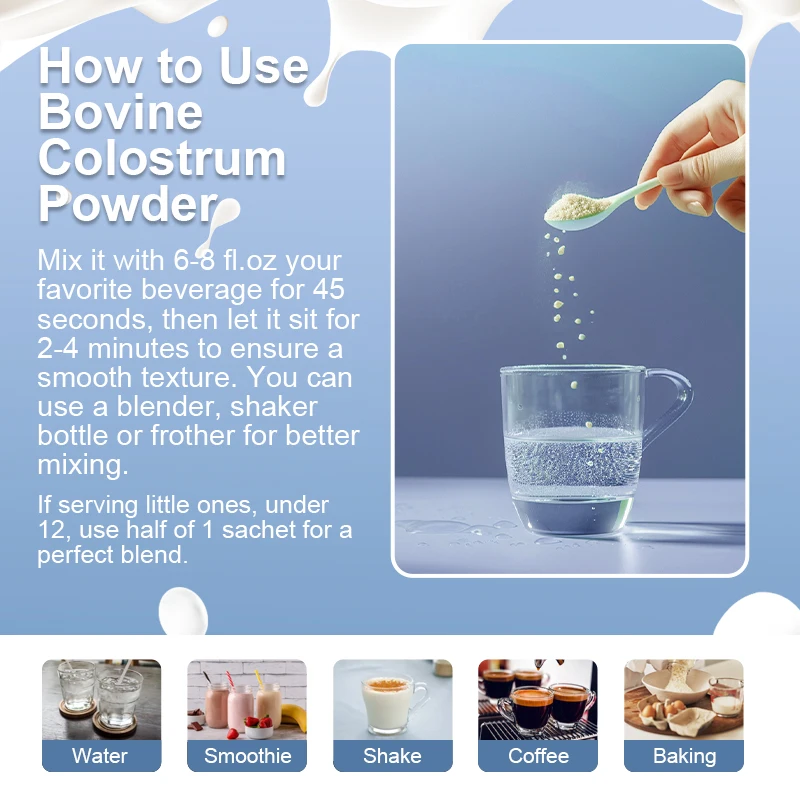 Mulitea Highly Pure Colostrum Supplement is Suitable for Intestinal Health Immune Support Muscle Recovery and Health