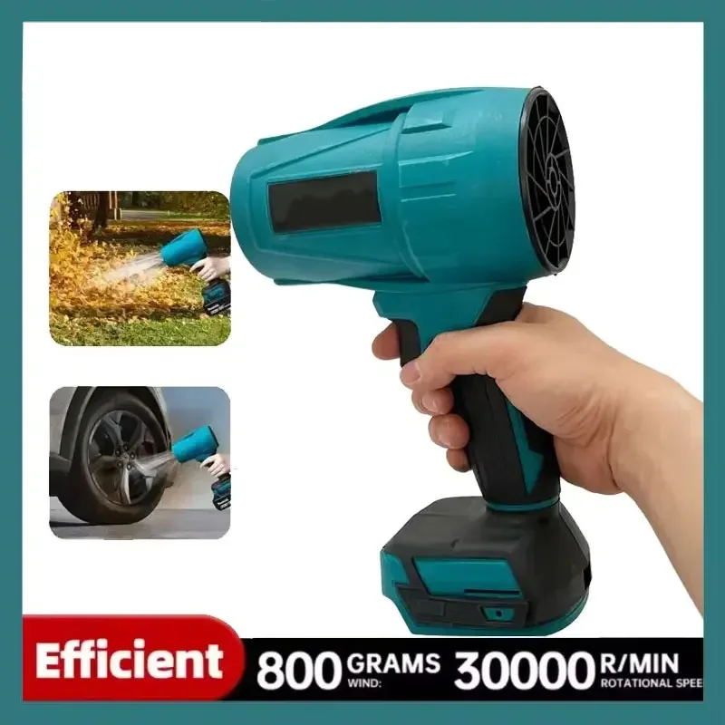 

30000RPM Violent Blower Turbo Jet Fan 18V Electric Air Duster Turbo Rechargeable with Light Car Cleanin Tool Fit Makita