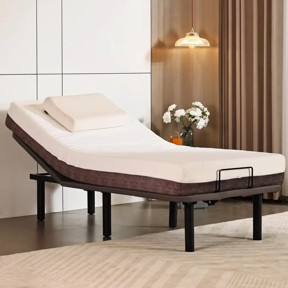 Adjustable Bed Base Frame Frame, with USB Ports Head and Foot Incline ,Sturdy frame ,Twin XL Electric Bed Base