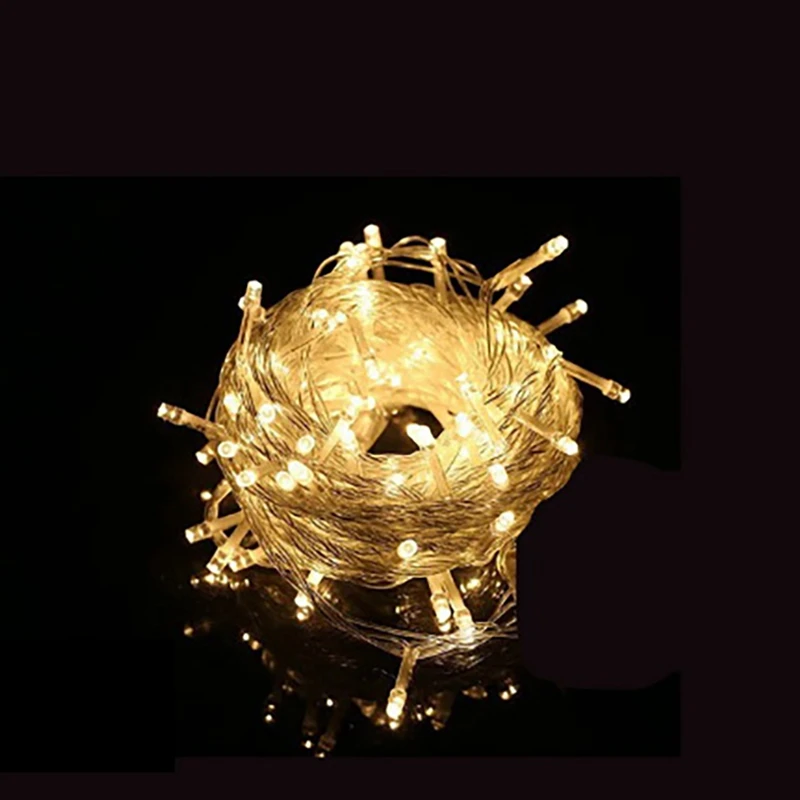 220V 10 Meter 100 Light String LED Colorful Lights String Lights EU Plug