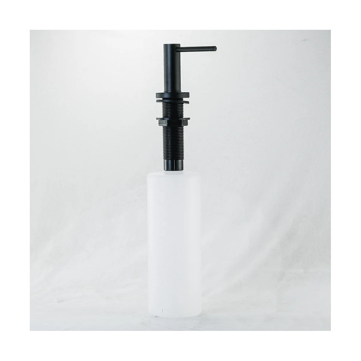 

Надежный дозатор мыла для кухонной раковины, настольный насос, лосьон для рук, встроенная бутылка, винтовой дозатор мыла из нержавеющей стали, матовый черный