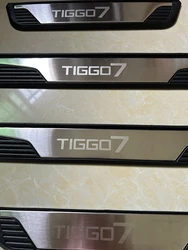 Fit CHIREY CHERY CAOACHERY TIGGO7 SPORT TIGGO 7 Sport Door Sill Scuff Plate Threshould Pedal Stainless Steel Pad Guard Protect
