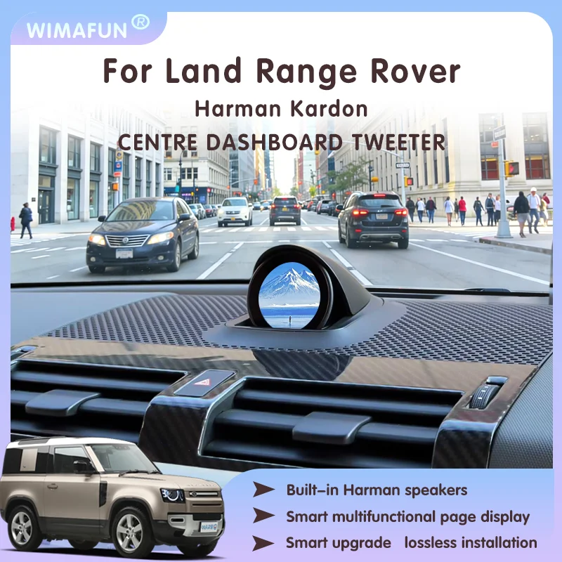 For Land Defender L663 Rover Range  Volvo XC60 Central-Mounted Clock Speaker Fashion Touch Instrument Panel Car Audio Upgrade
