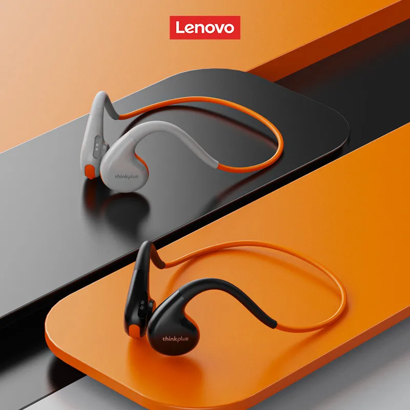 Original Lenovo X7 Bluetooth 5.3 Ear Hook Headset Bone Conduction Design Earphones Low Latency Type-c Headphones with Mic