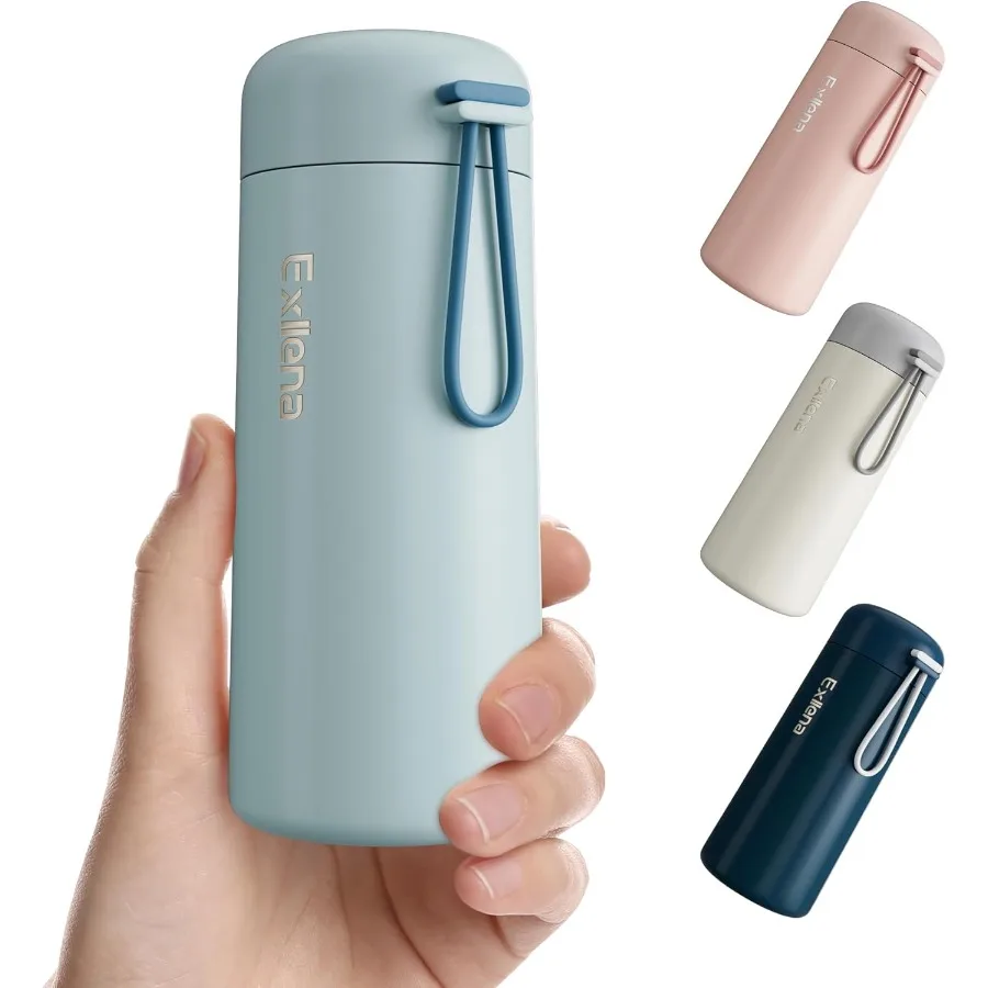 

8 oz Water Bottles Made of 304 Stainless Steel Small Water Bottles Double Wall Vacuum Insulation for Hot Cold Drinks Water Bott
