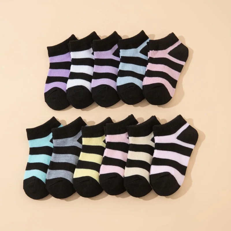 15 Paar gemischte kurze Knöchelsocken für Kinder, süße Cartoon-Smiley-Herz-Print, elastische Kleinkind-Kindersocken für alle Jahreszeiten – Detail 8