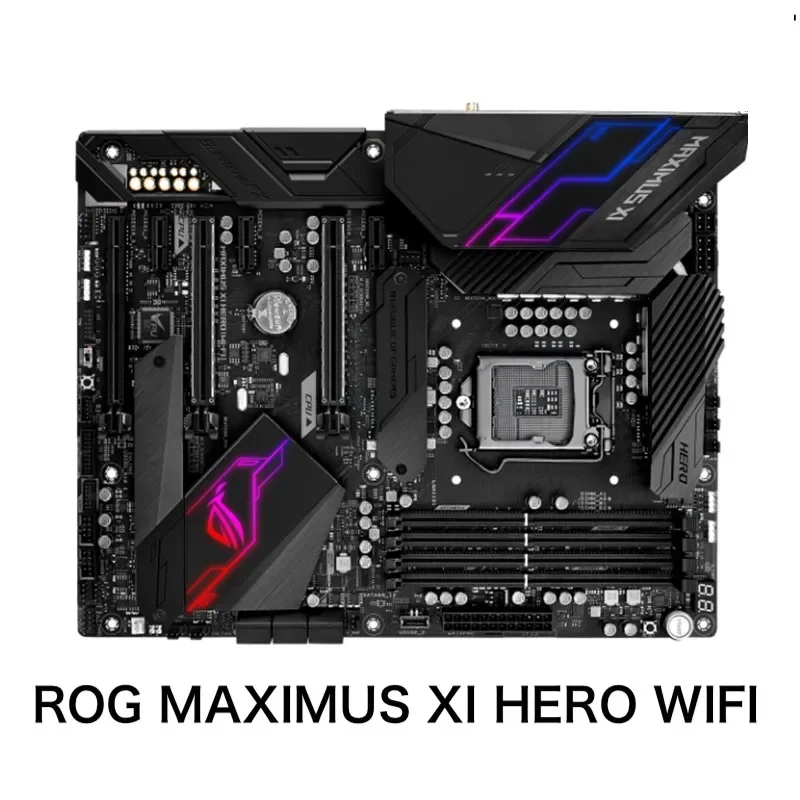 For Asus ROG MAXIMUS XI HERO WIFI Motherboard 64GB LGA 1151 DDR4 ATX Z390 Mainboard 100% Tested OK Fully Work Free Shipping