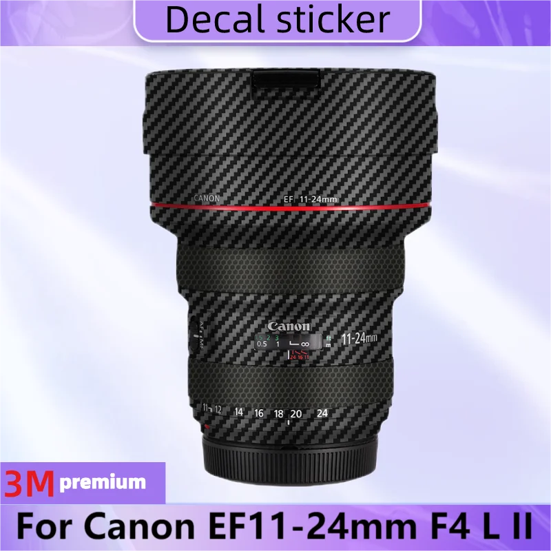 Voor Canon EF11-24mm F4 L Ii Lens Body Sticker Beschermende Huid Sticker Vinyl Wrap Film Anti-Kras Beschermer Jas