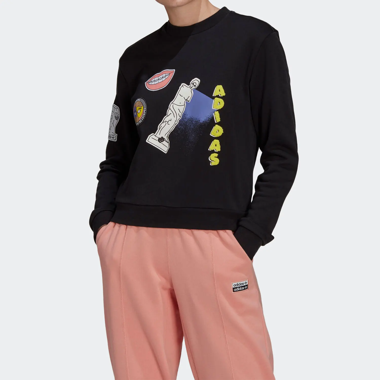 Adidas genuine clover new women's sports and leisure pullover GN4376
