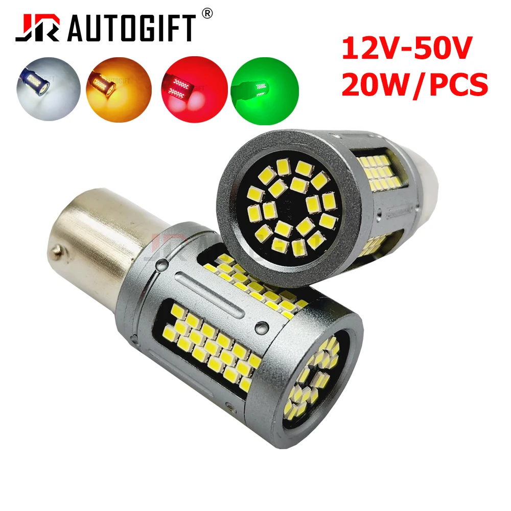 

20X T20 1156 7440 7443 1157 Turn Signal 2016 103smd 12V-50V LED Car Light Brake Light 20W Led Canbus Reversing Light Green Amber