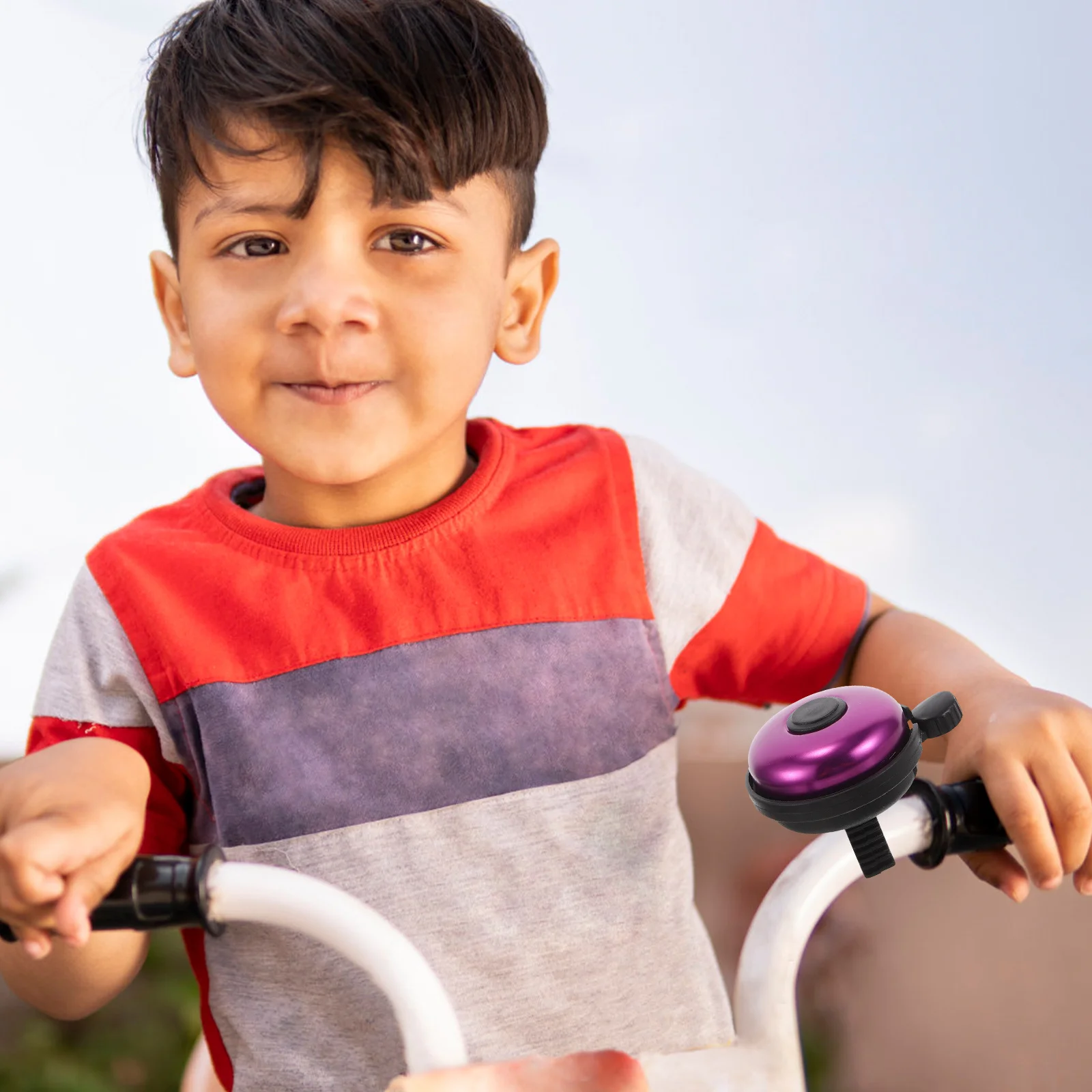 2pcs Plastic Bike Bell For Kids Adjustable Loud Ringing Bell Decorative Bicycle Accessories Safe Convenient Use For Toddler