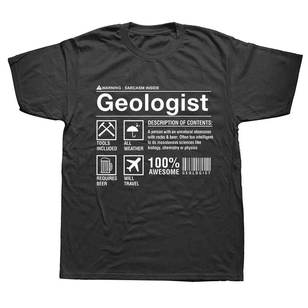 Funny Geologist Composition Geology Student T Shirts Streetwear Short Sleeve Birthday Gifts Summer Style T-shirt Mens Clothing