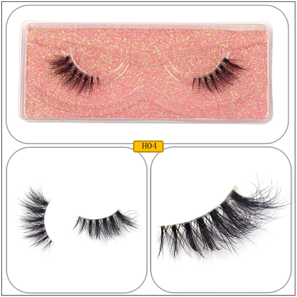 Half Lashes Strip Eyelashes Natural Soft Wispy False Eyelashes Natural Mink Lashes For Daily Makeup Eyelash Extension Fake Lashe