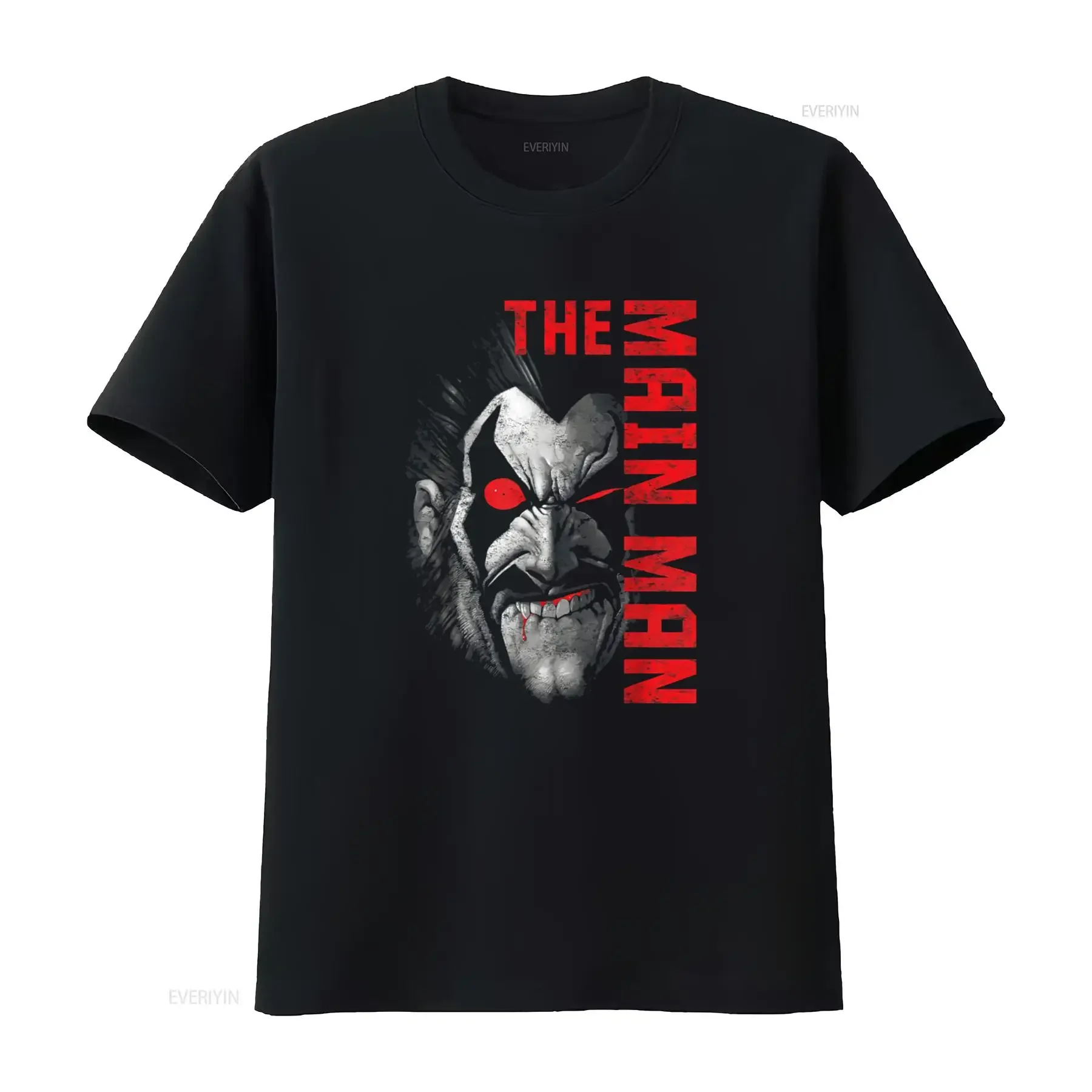 Lobo The Main Comic Book Print T Shirt for Men Stylish and Edgy Design vintage Washed Soft Unisex Slightly Stretched homme