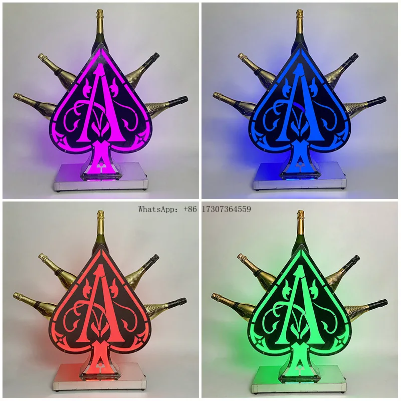 

Бар светящийся держатель для вина лазерный светодиодный красочный КТВ дикая сетка XO красный шампанский король зарубежная подставка-держатель