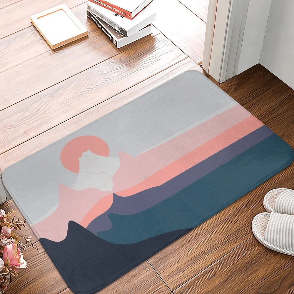 Sunset Horizon Polyester Doormat Rug carpet Mat Footpad Non-slip Sand Scraping durable Corridor Kitchen Bedroom balcony toilet