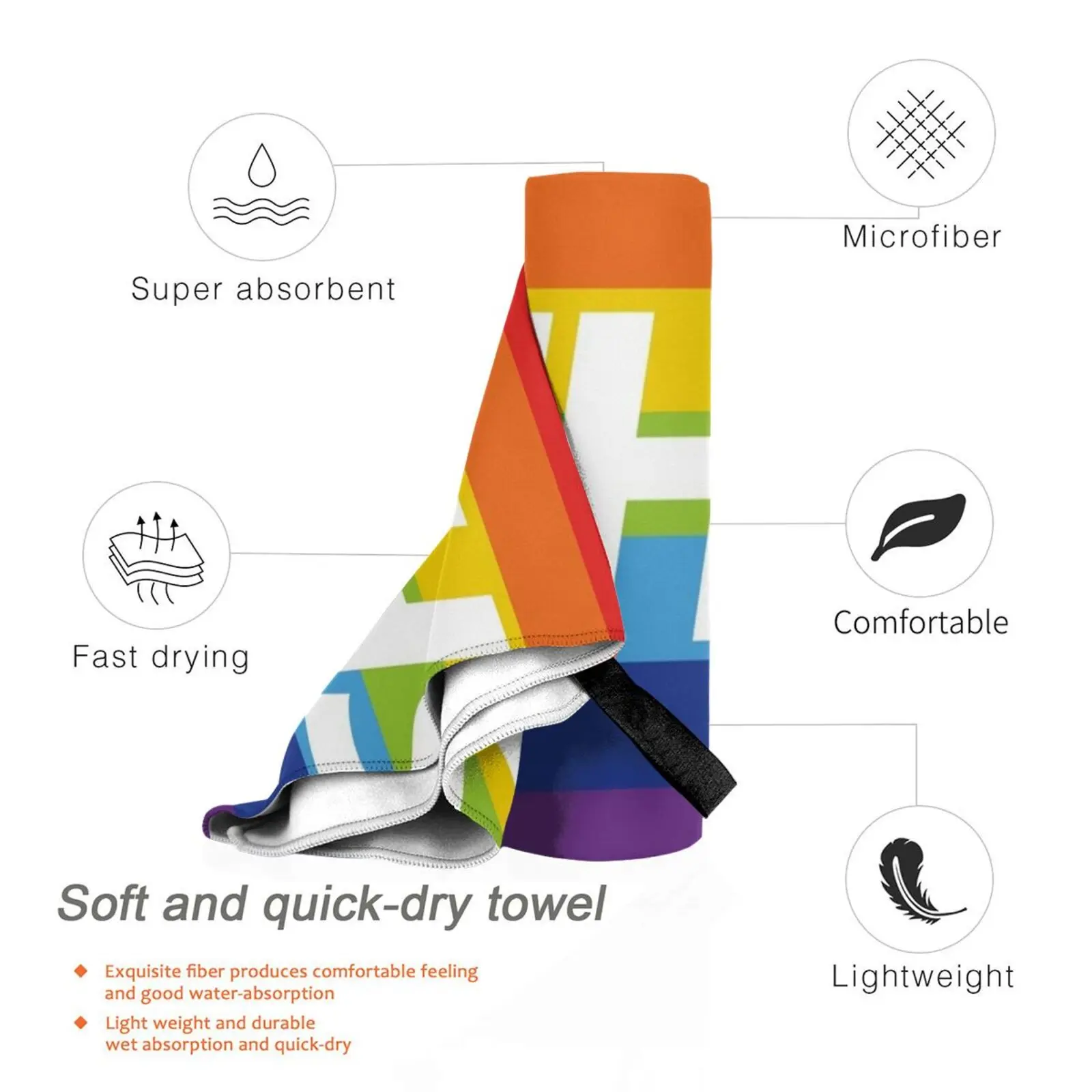 Nhs قوس قزح منشفة الشاطئ منشفة سريعة الجفاف عالية الجودة Nhs الحب الخدمة الصحية الوطنية الصحة الأبطال الوطني Nhs أبطال