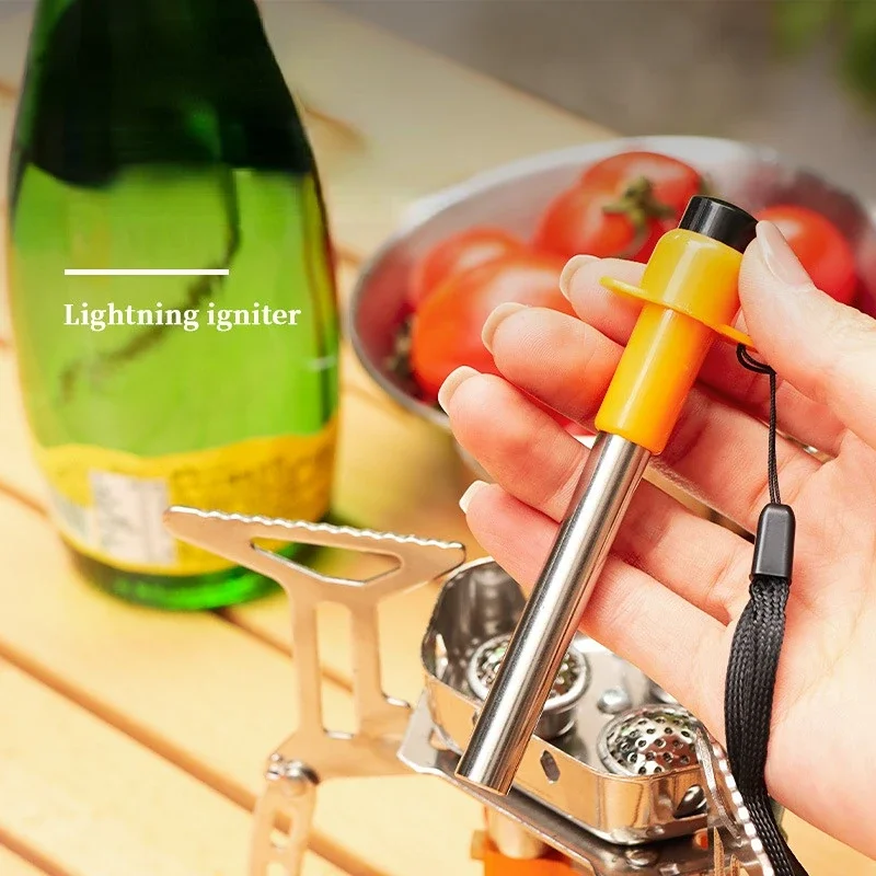 1pc Portable Kitchen Outdoor Camping Pulse Igniter Electronic Lighter Natural Gas Fire Starter Sparking Stove Burner Igniters