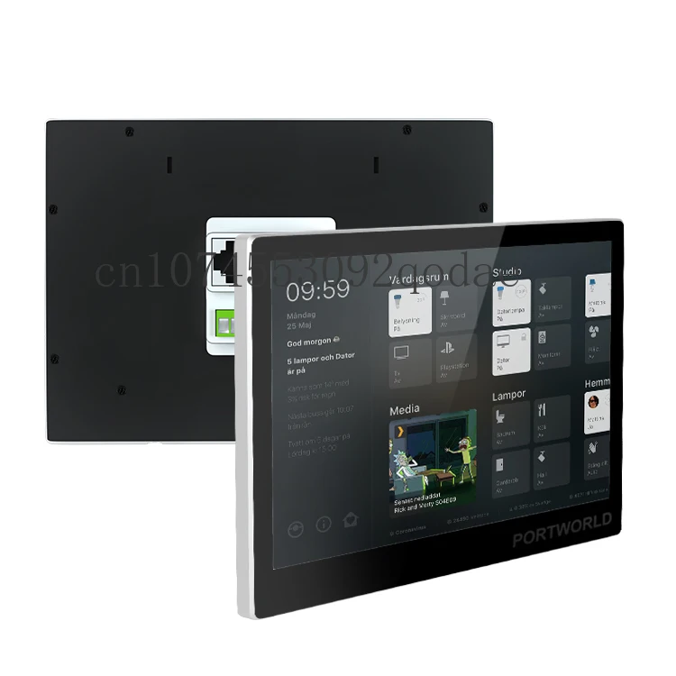 

YC-SM10P Smart home automation 10 inch IPS touch screen landscape display Android AIO POE tablet inwall mount