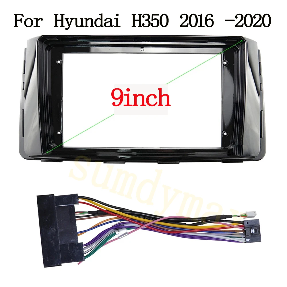 2 Din Car Radio Fascia for  Hyundai H350 2016 -2020 Installation Frame Panel DVD Face Plate Trim