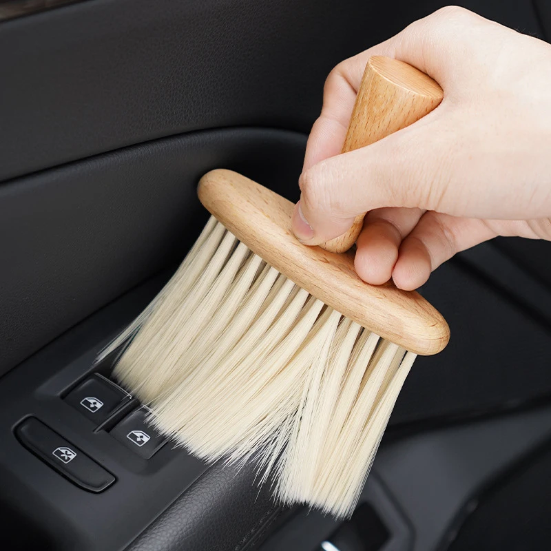 Car Interior Cleaning Tools Multifunctional Gap Cleaning Wooden Cleaning Brush Soft Bristles Keyboard Cleaning Brush