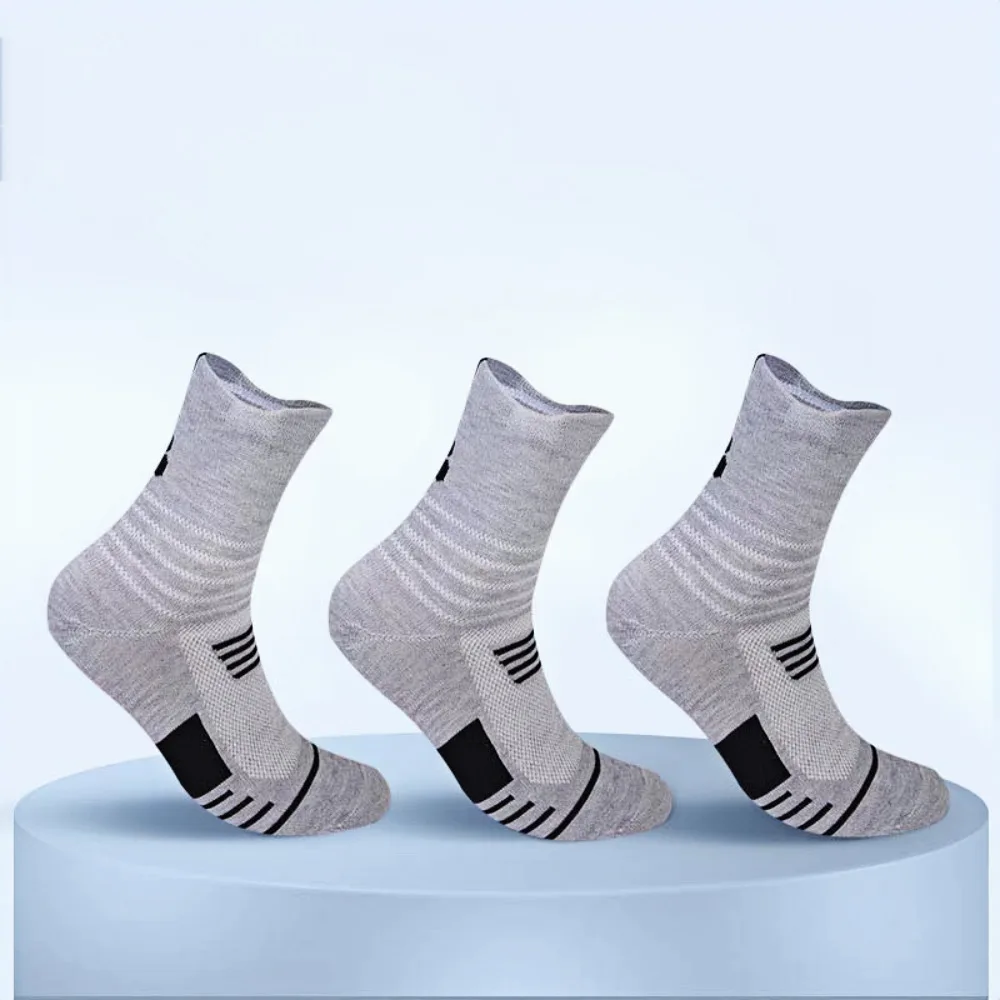 Men's sports socks, elite socks, basketball socks, professional long and mid length socks, thick towel bottom high top sports so