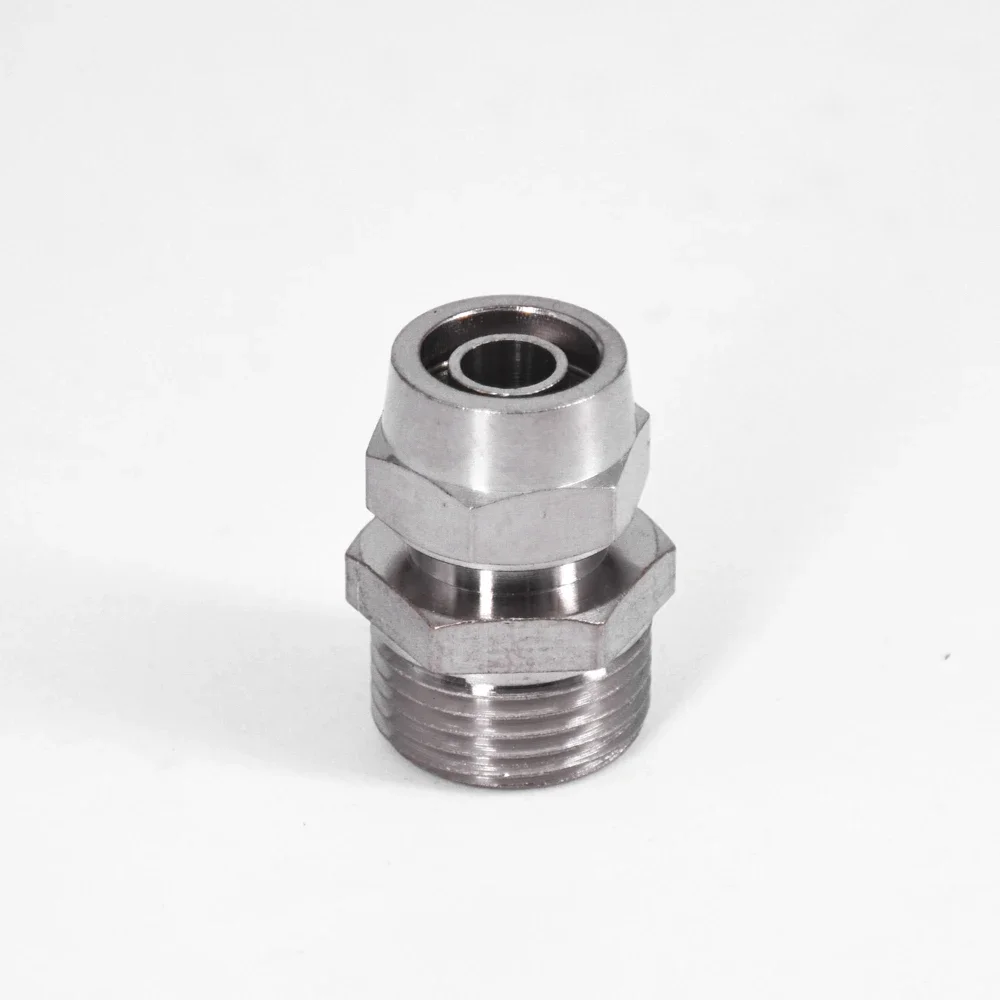 ข้อต่อท่อลมแบบเกลียวผ่าน PC Male Thread M5 1/8 นิ้ว 1/4 นิ้ว 3/8 นิ้ว 1/2 นิ้ว - ท่ออากาศ 4-16 มม. OD ข้อต่อท่อลมแบบขันเร็ว