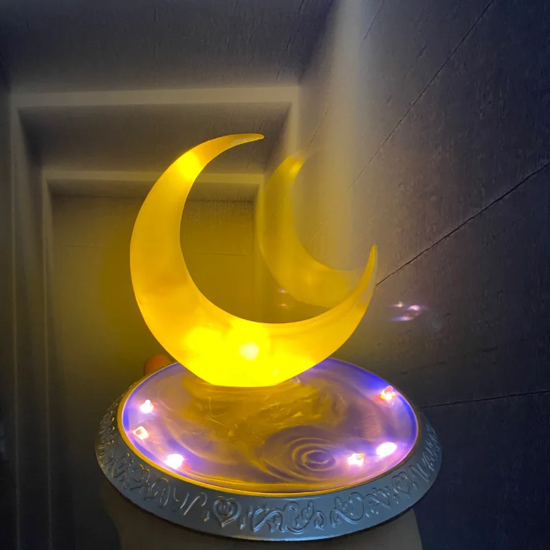 New Sailor Moon Anime Figure Model Glowing Night Light Room Desktop Decoration Bedroom Beside Lamp Toy Kids Birthday Gift view 4